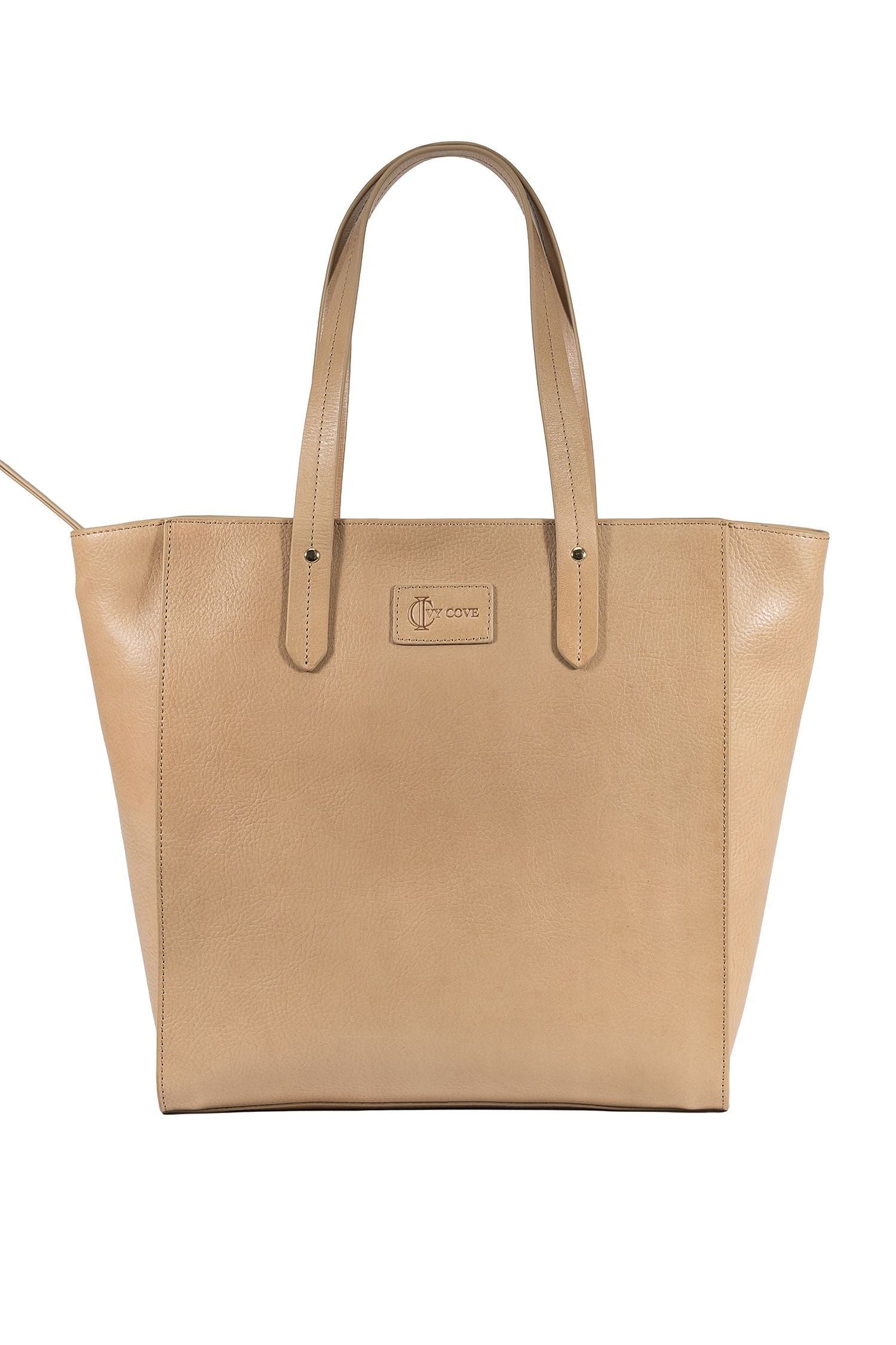 Sierra Zip Top Leather Tote