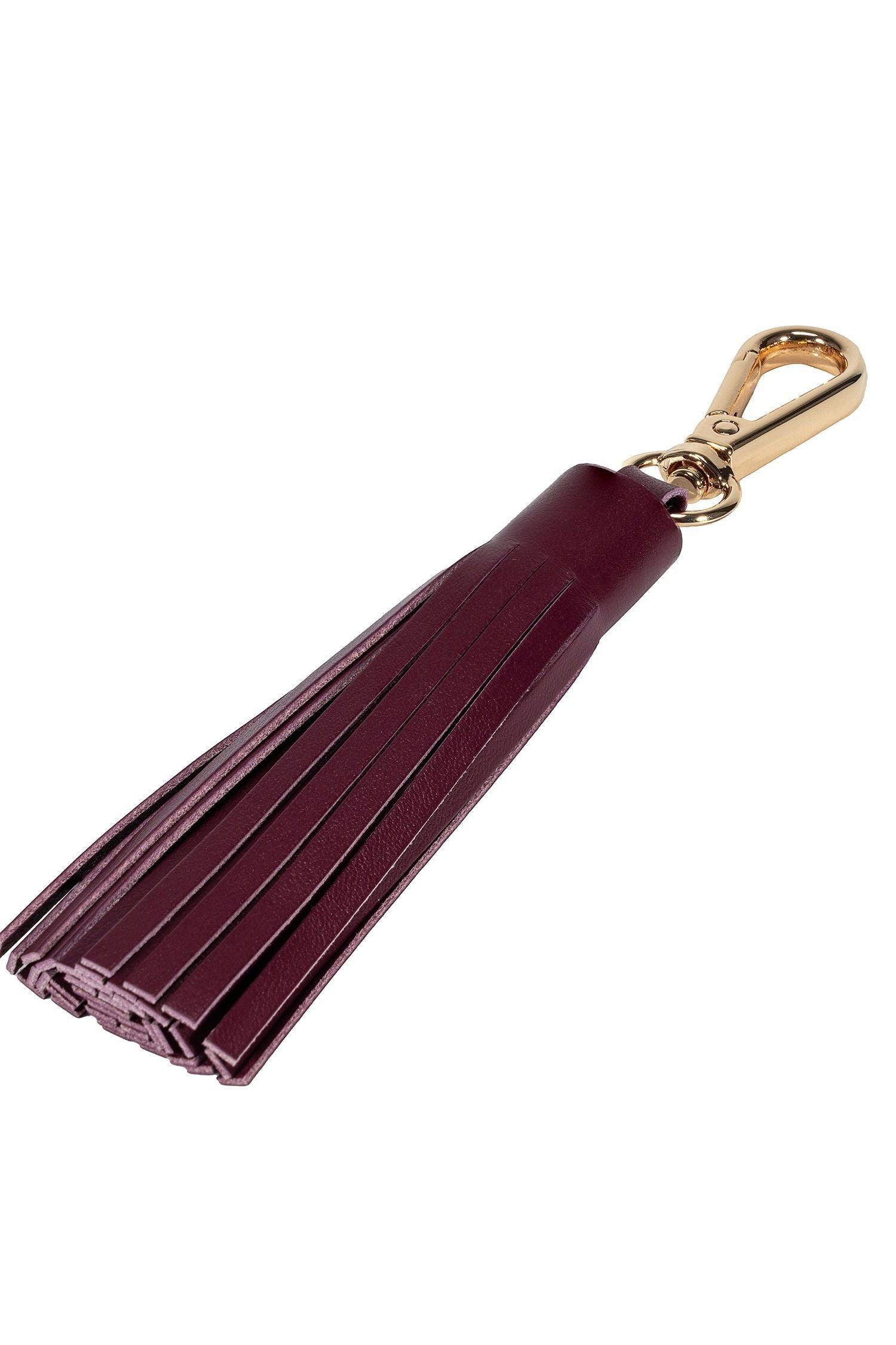 Paseo Leather Tassel Bag Charm