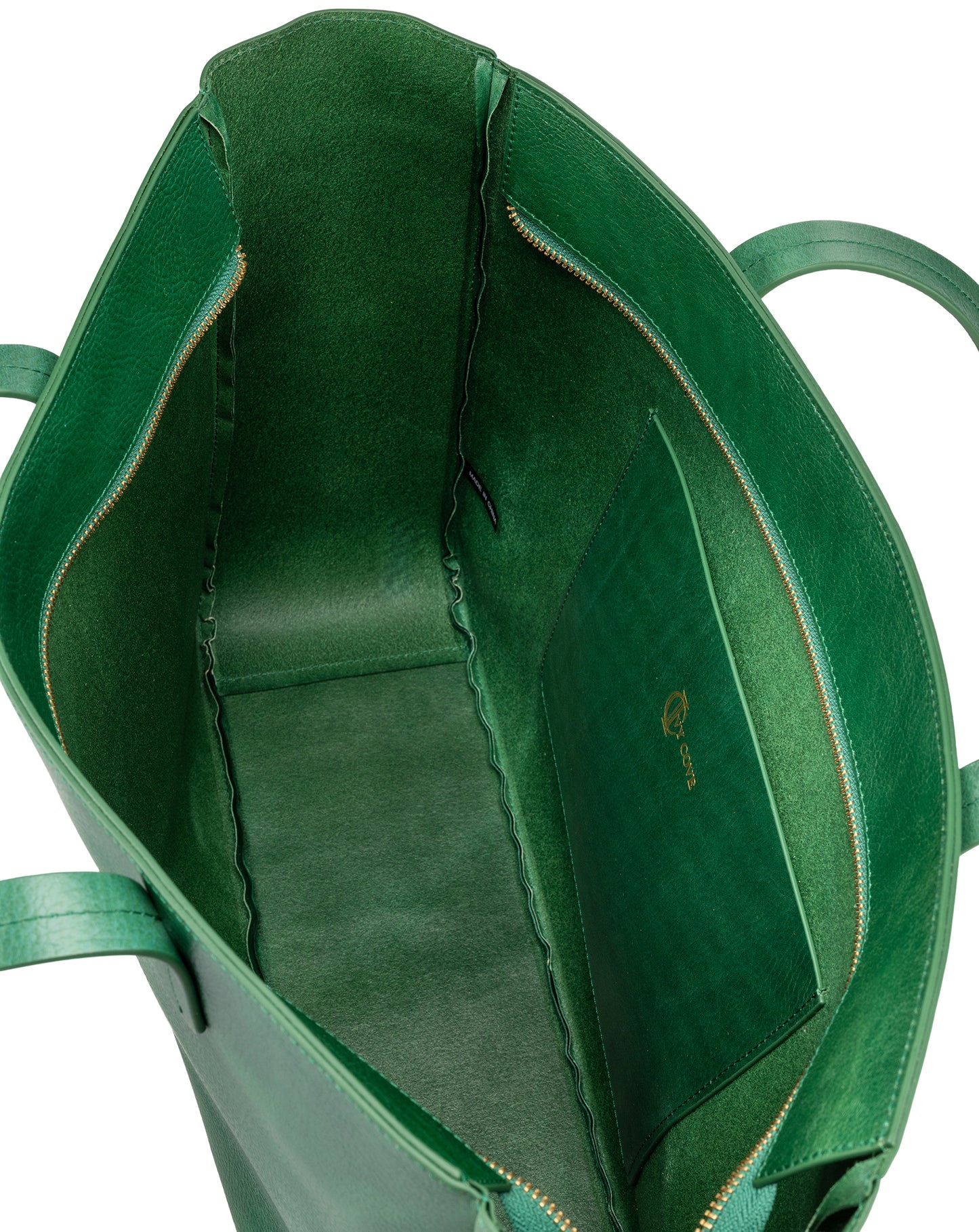 East West Zip Top Leather Tote