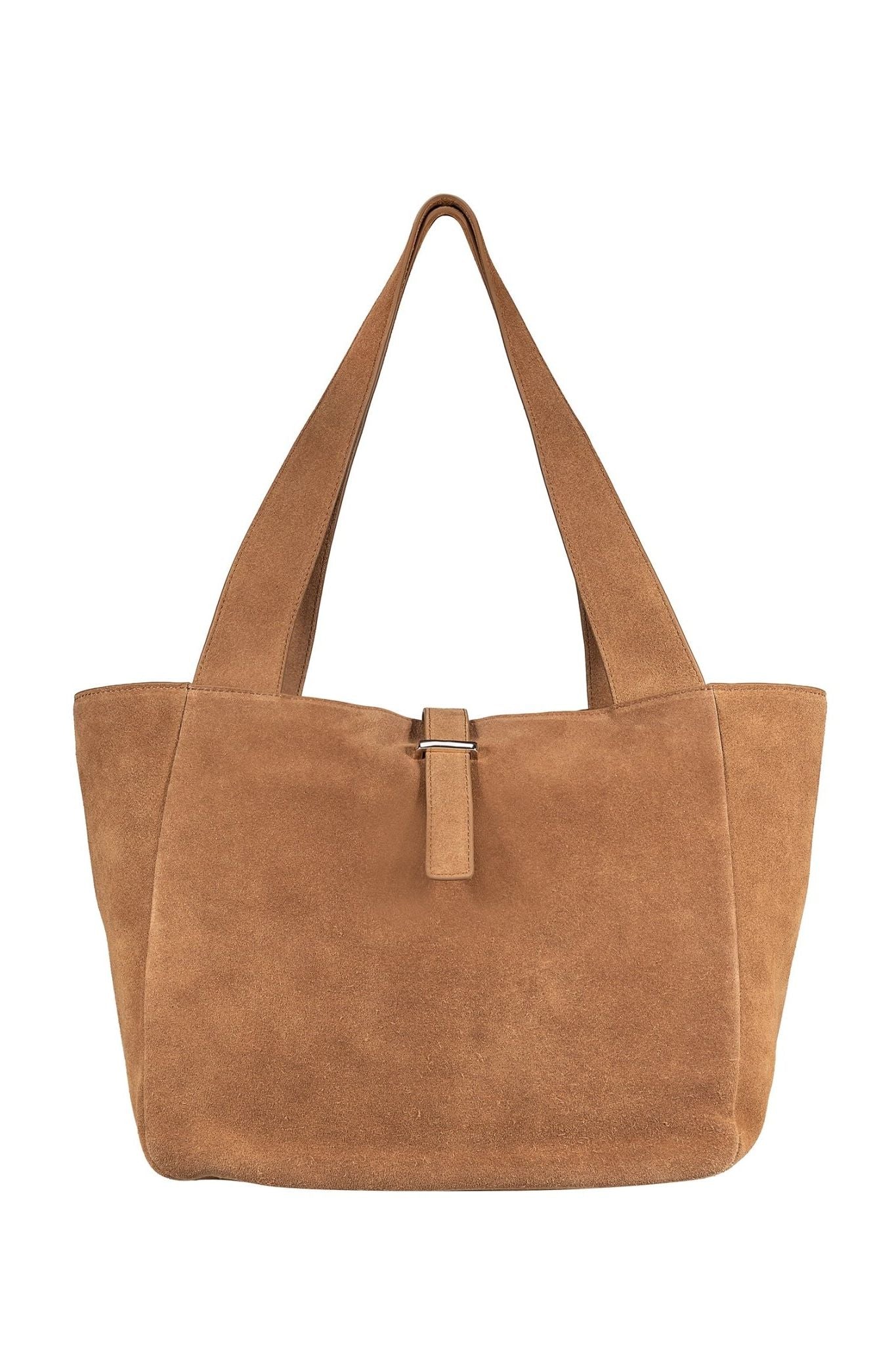 Cove Suede Tote Bag - Cognac - Ivy Cove Montecito