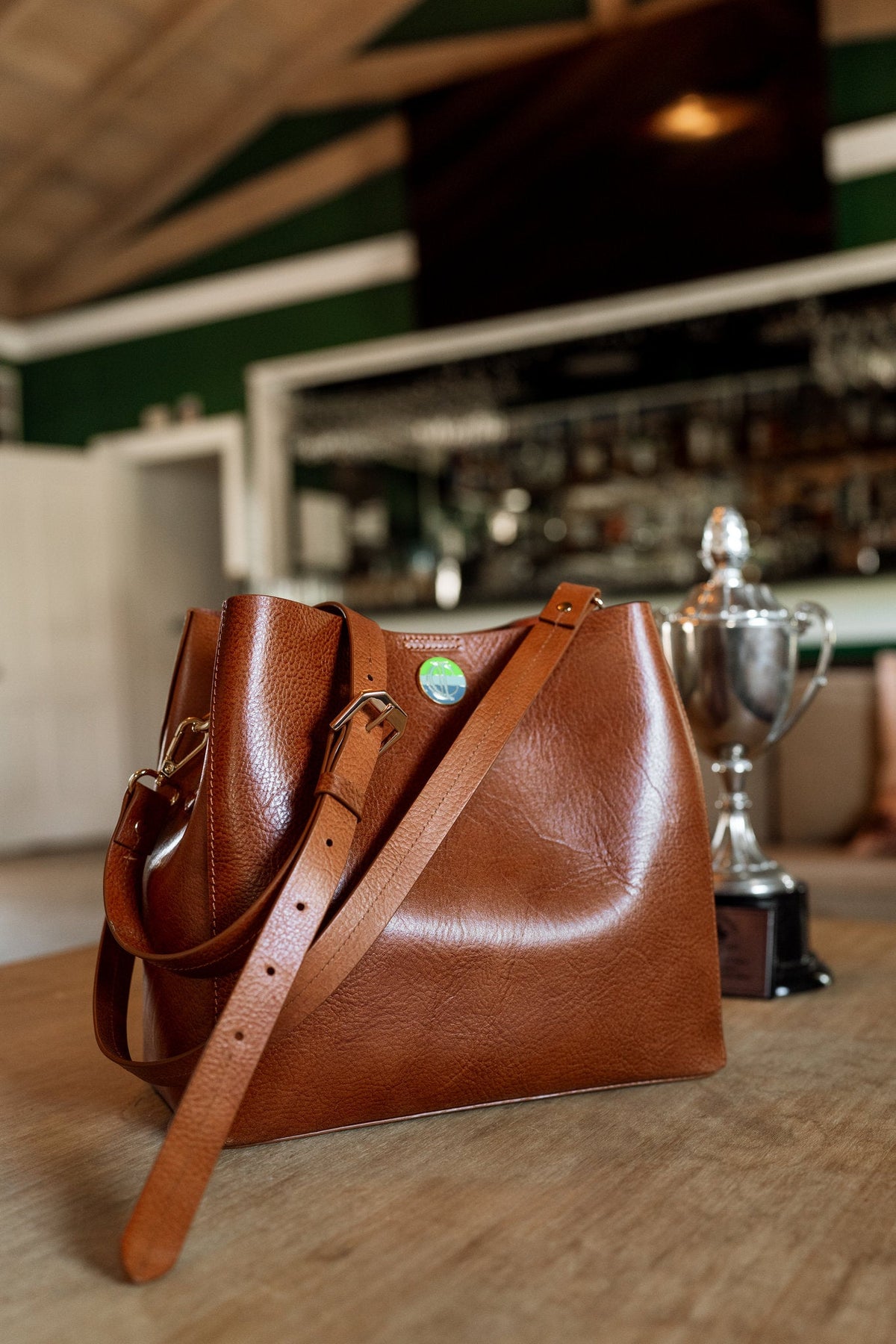 Madison Bucket Bag - Saddle - Ivy Cove Montecito
