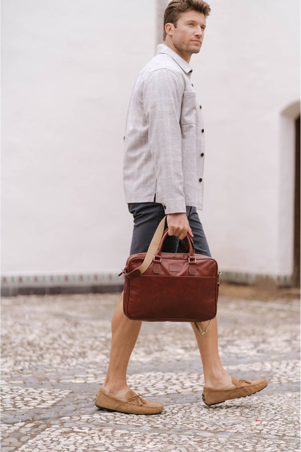 Nazca Leather Briefcase | Men's Work Bag | Ivy Cove - Ivy Cove