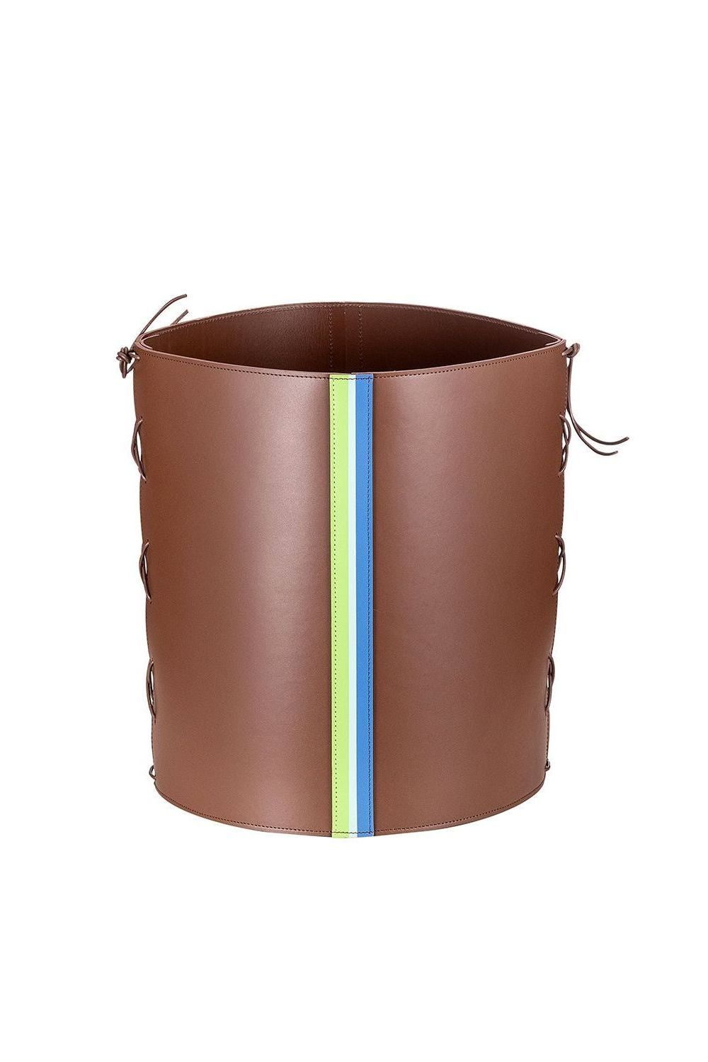 Bristol Leather Basket - Ivy Cove Montecito