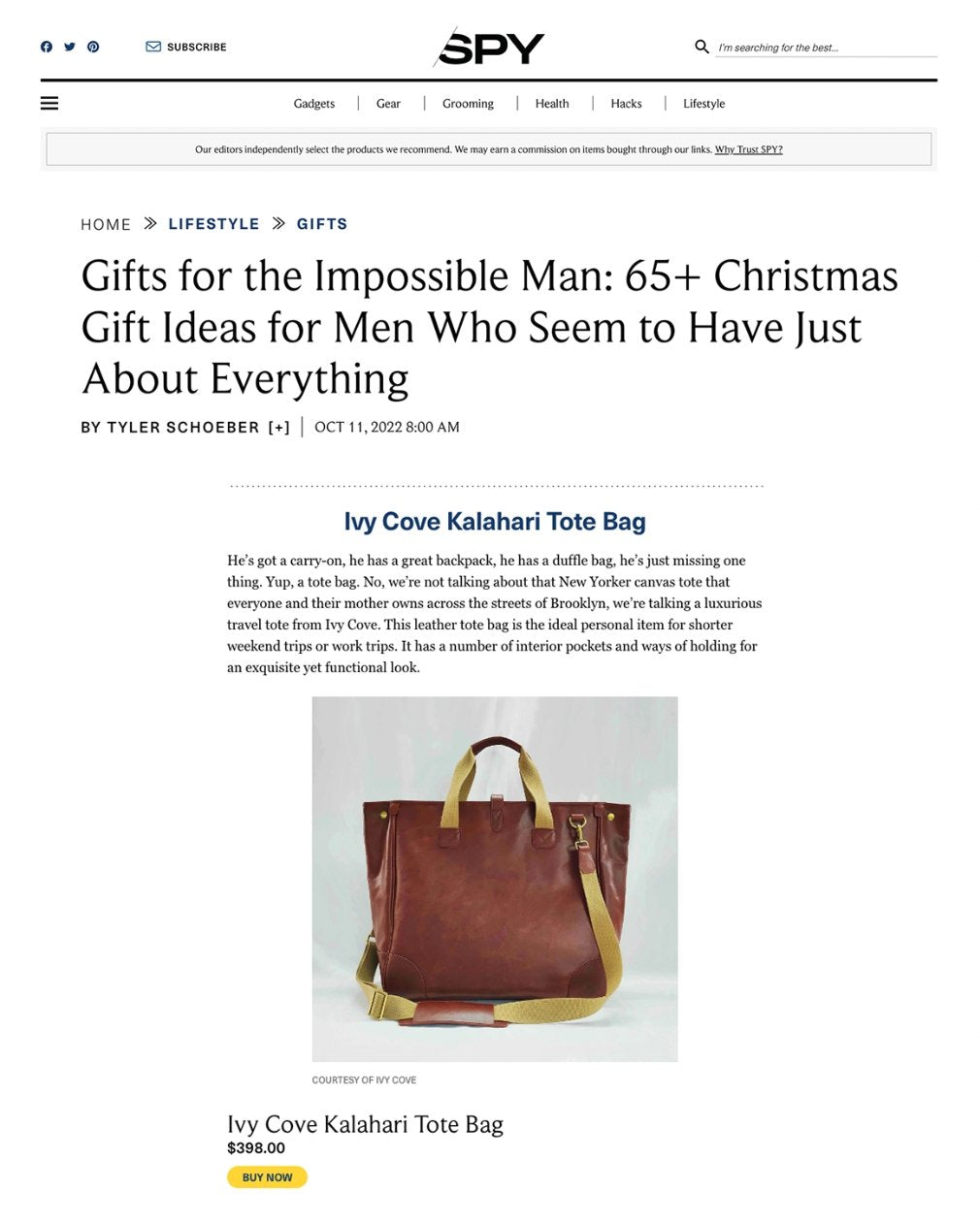 Impossible Man Gifts With Spy.com - Ivy Cove Montecito