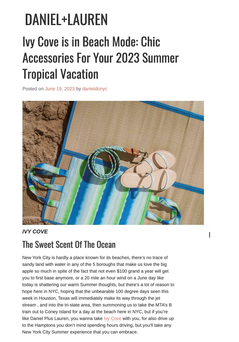 Love From Daniel Plus Lauren - Ivy Cove Montecito