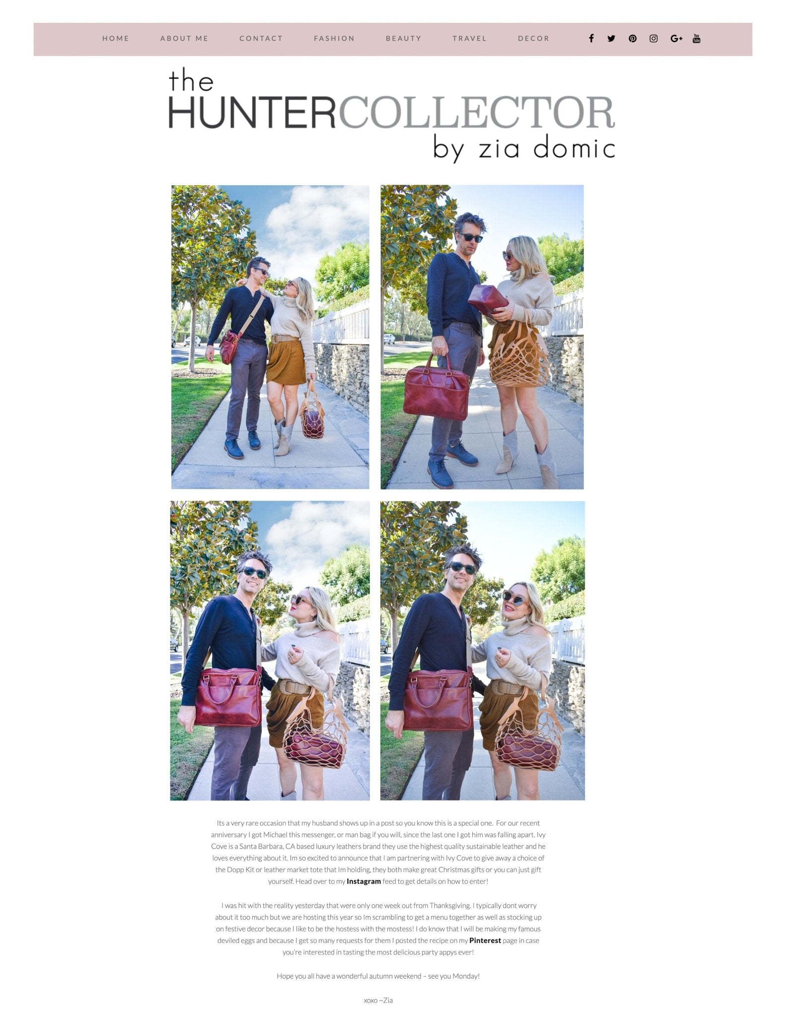 The Man Bag at The Hunter Collector - Ivy Cove Montecito