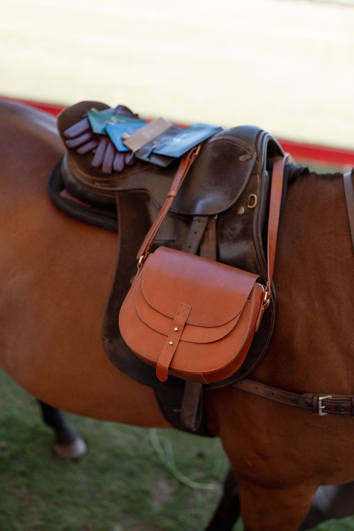 Equestrian Leather Cross Body - Saddle