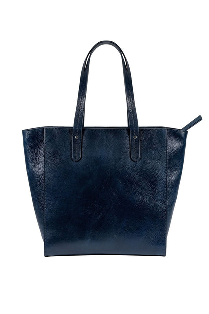 Sierra Zip Top Leather Tote