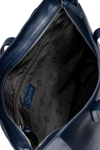 Sierra Zip Top Leather Tote