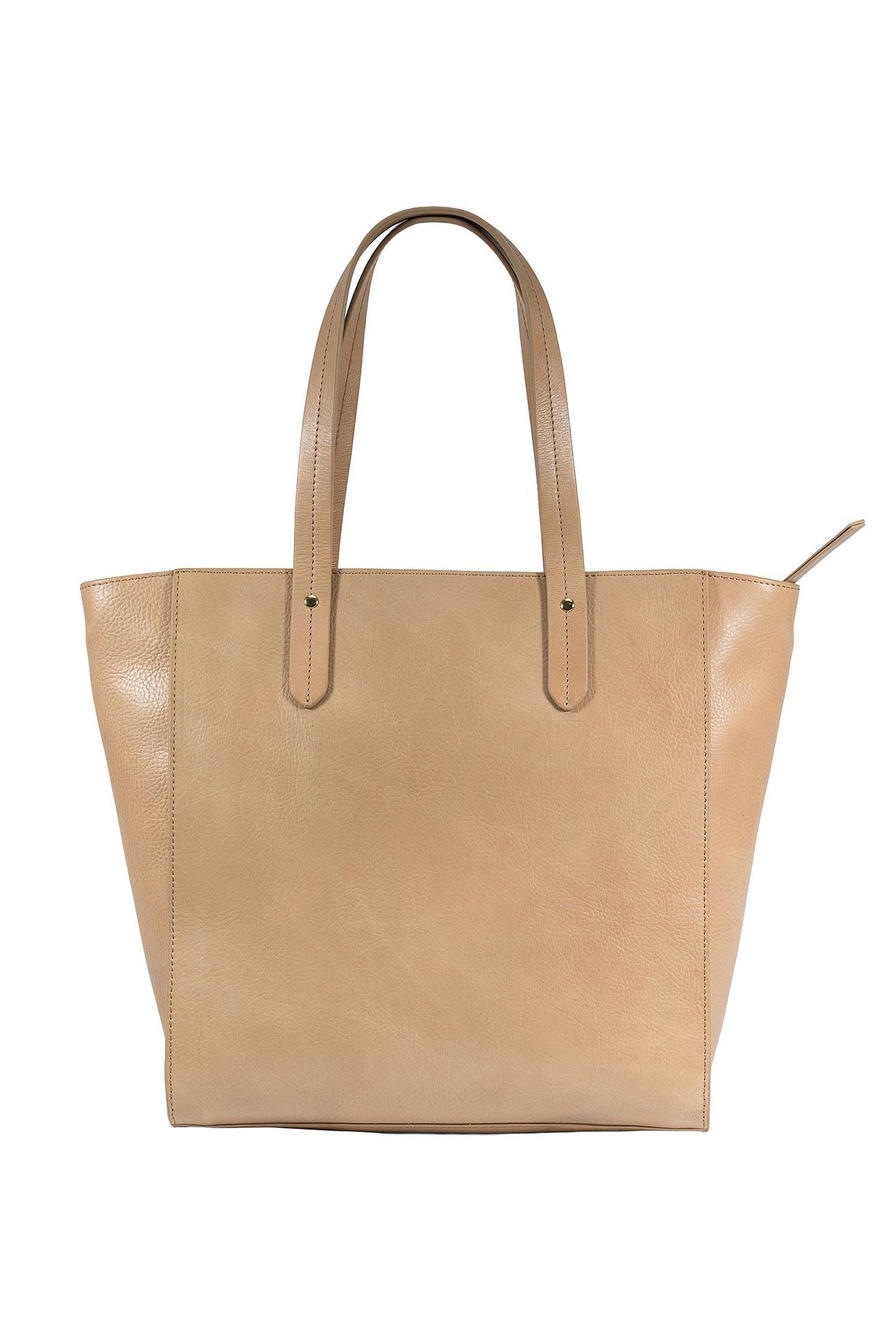 Sierra Zip Top Leather Tote