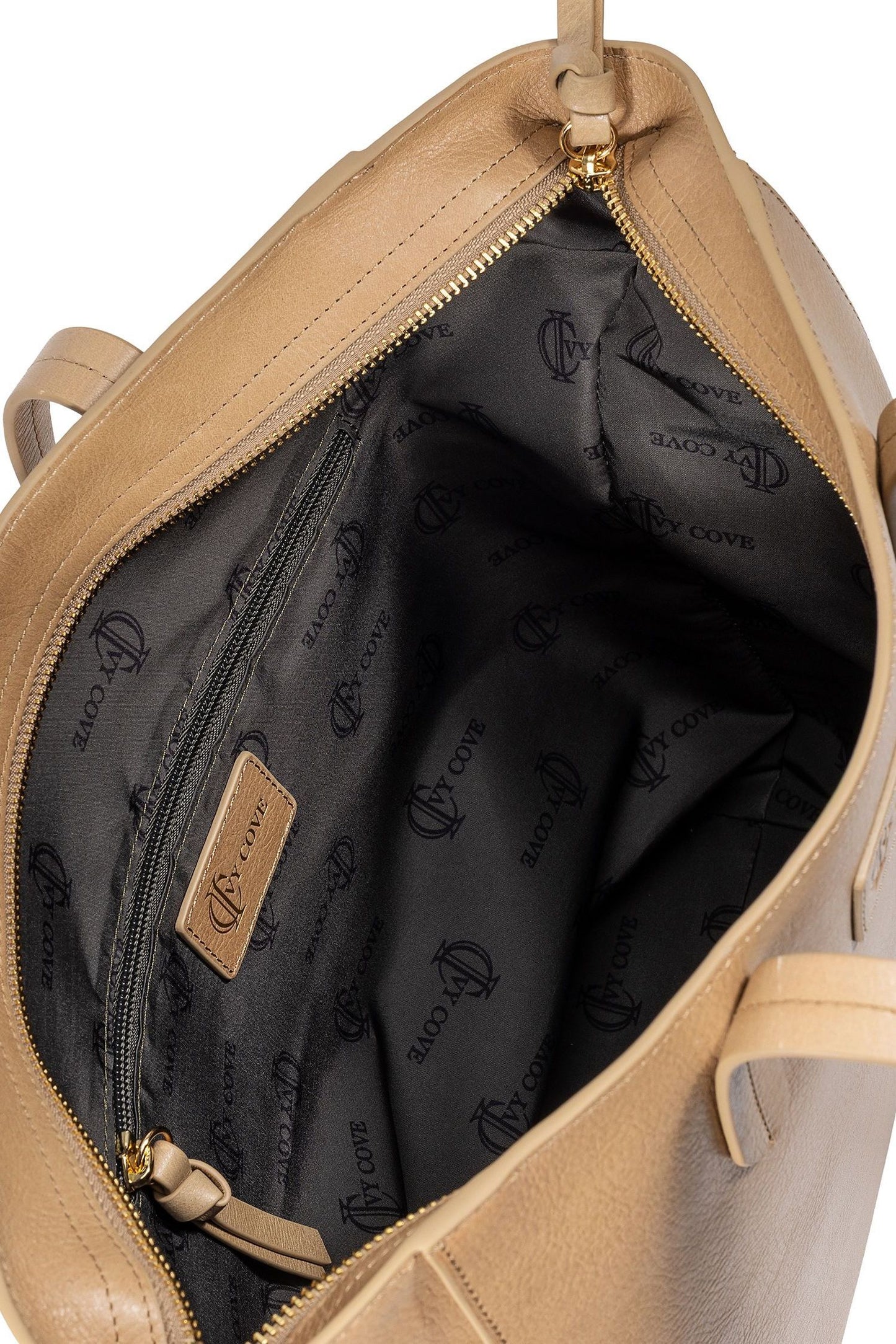 Sierra Zip Top Leather Tote