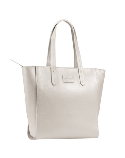 Sierra Zip Top Leather Tote