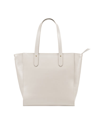 Sierra Zip Top Leather Tote