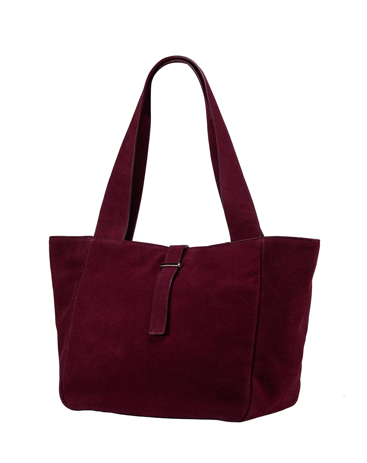 Cove Suede Tote Bag - Burgundy