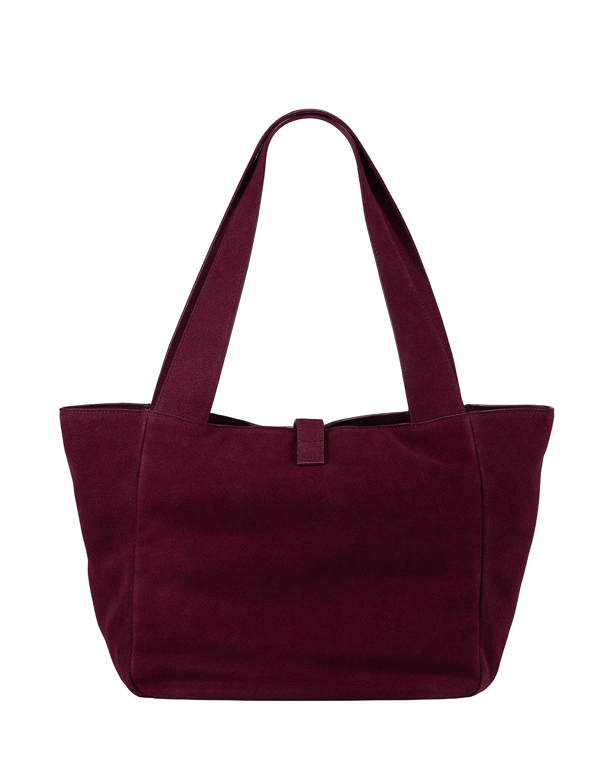 Cove Suede Tote Bag - Burgundy