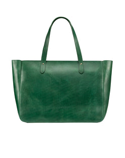 East West Zip Top Leather Tote