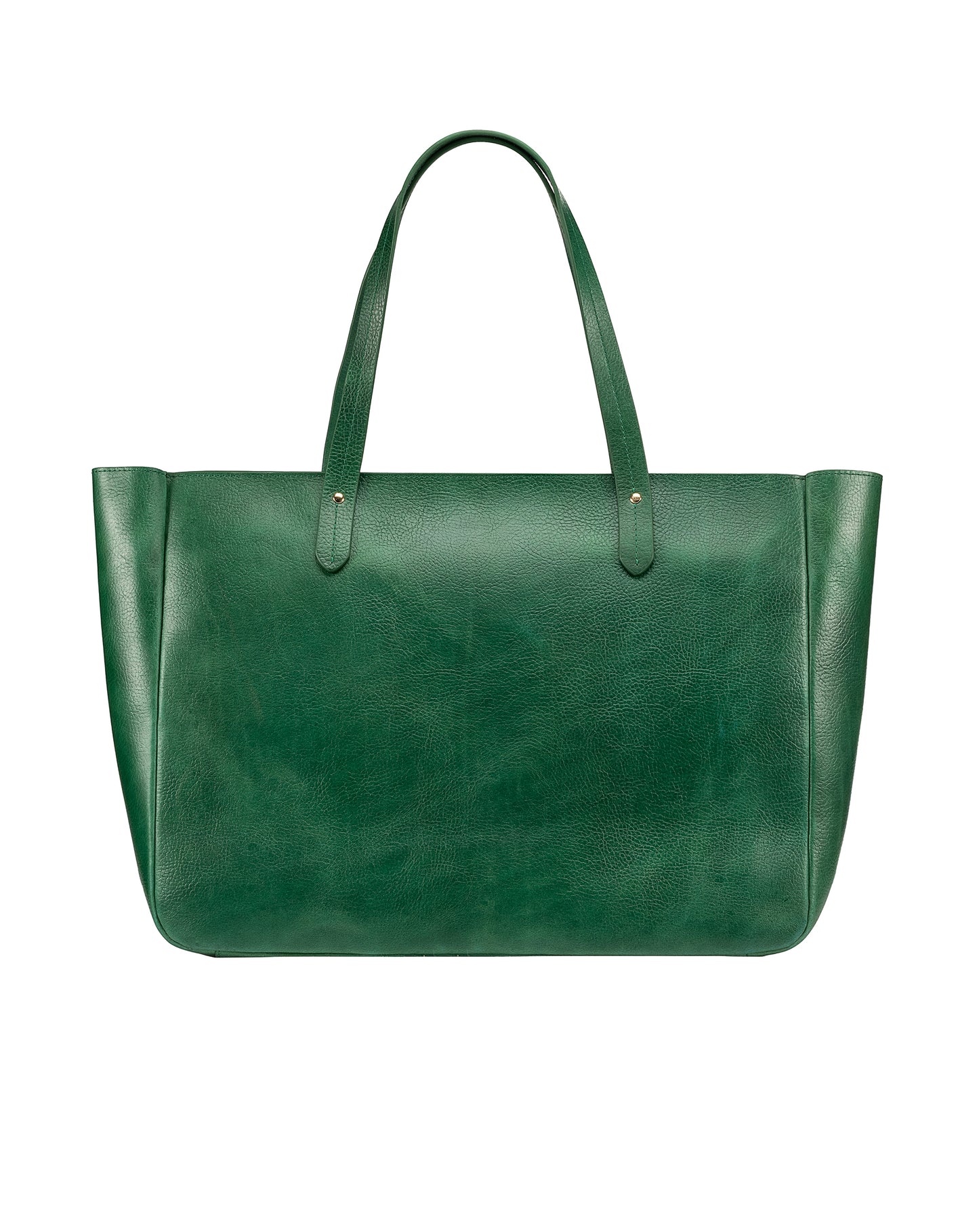East West Zip Top Leather Tote
