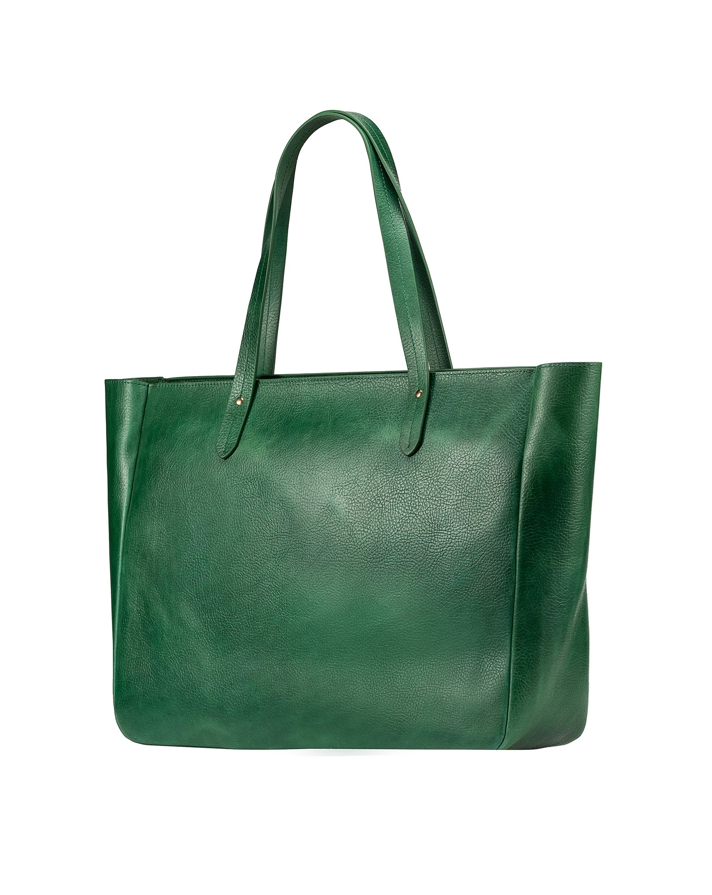 East West Zip Top Leather Tote