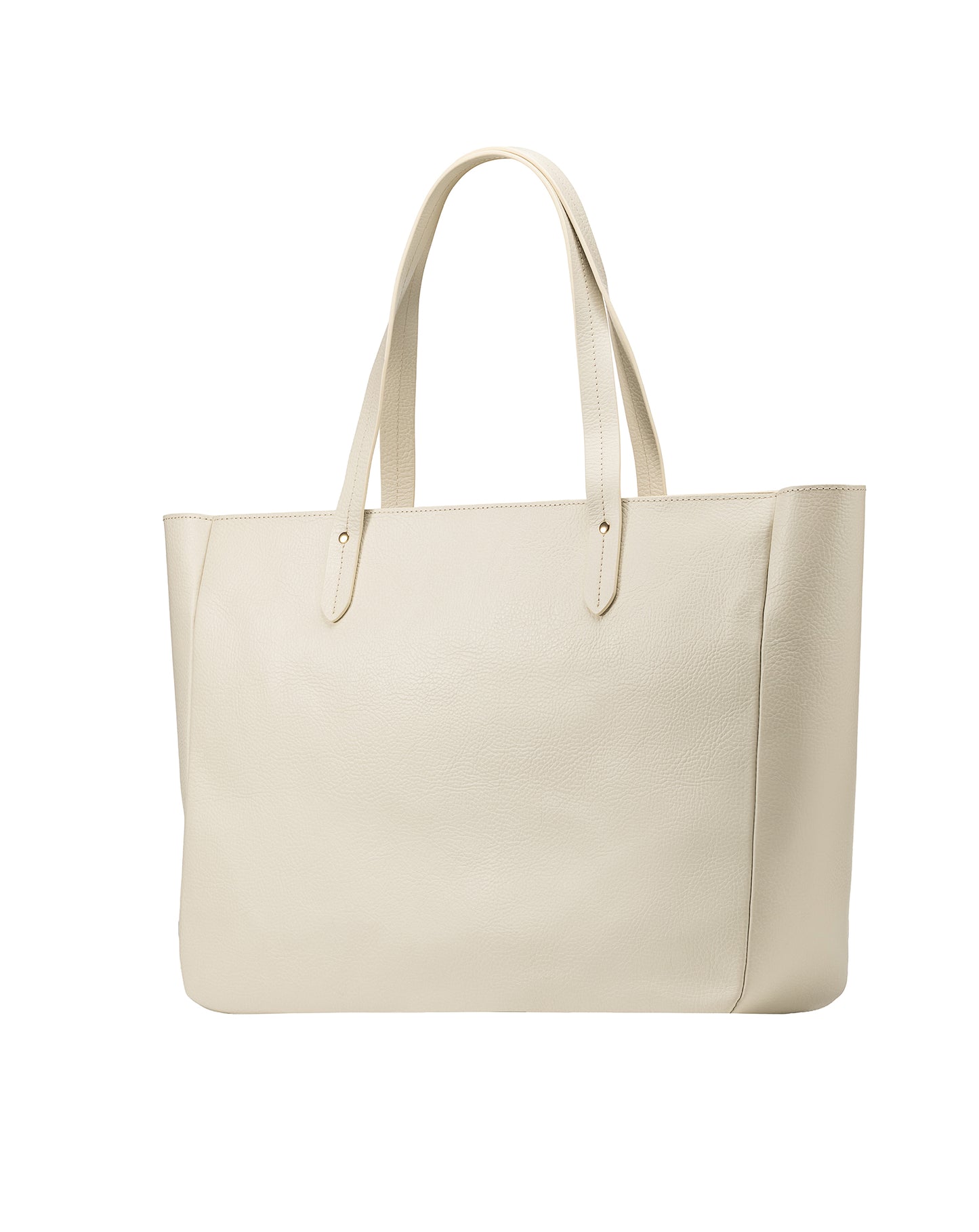 East West Zip Top Leather Tote