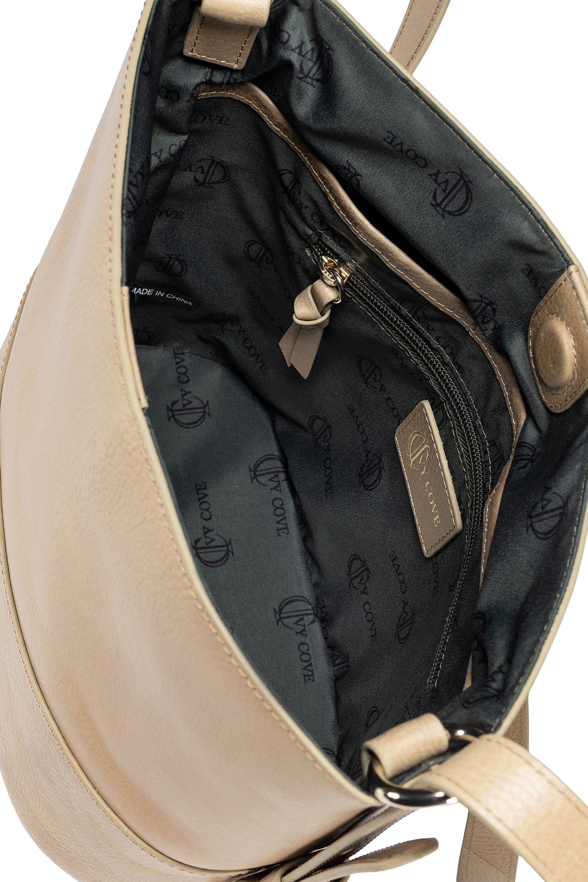 Solana Leather Bucket Bag - Sand