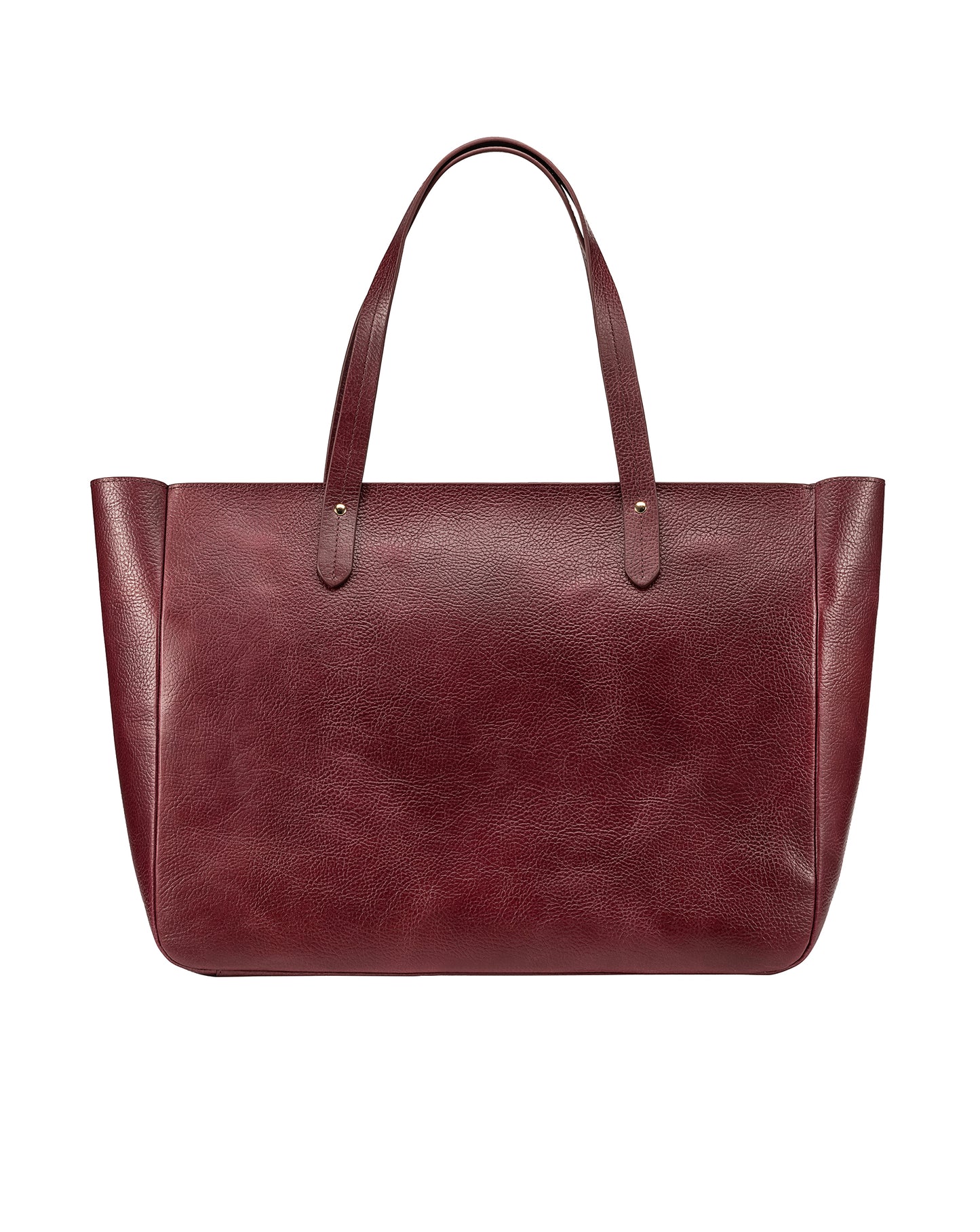East West Zip Top Leather Tote