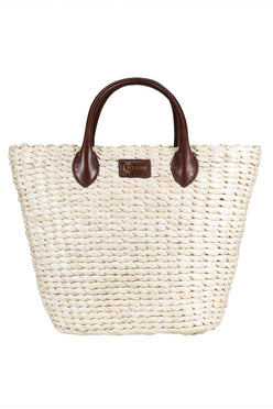Coastal Straw Tote Bag