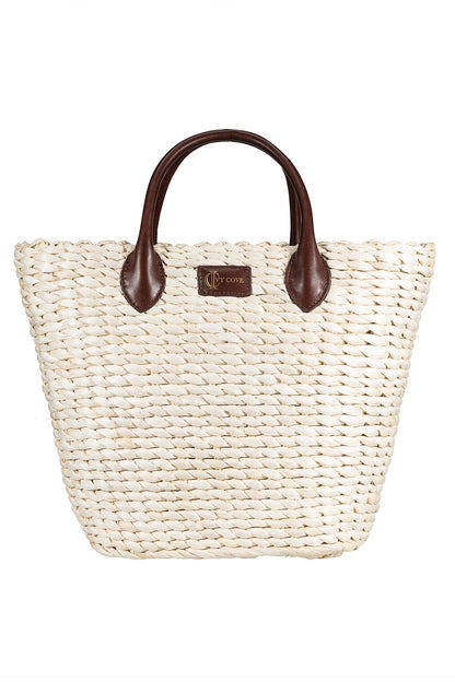 Coastal Straw Tote Bag