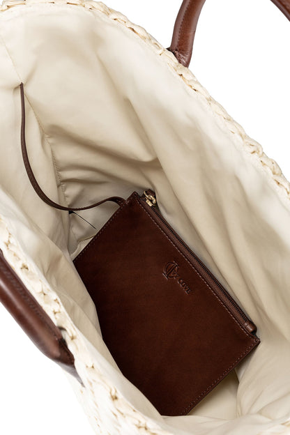 Coastal Straw Tote Bag