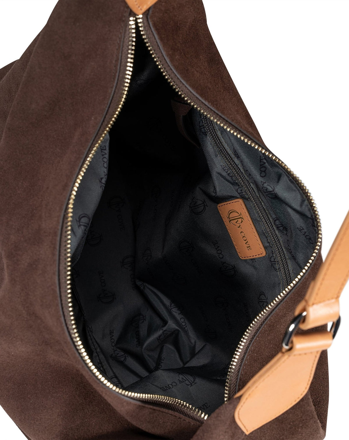 Aspen Suede Hobo Bag - Brown - Ivy Cove Montecito