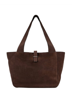 Cove Suede Tote Bag - Brown