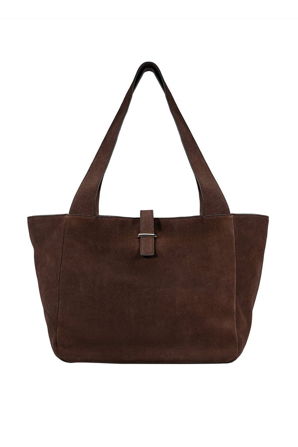 Cove Suede Tote Bag - Brown