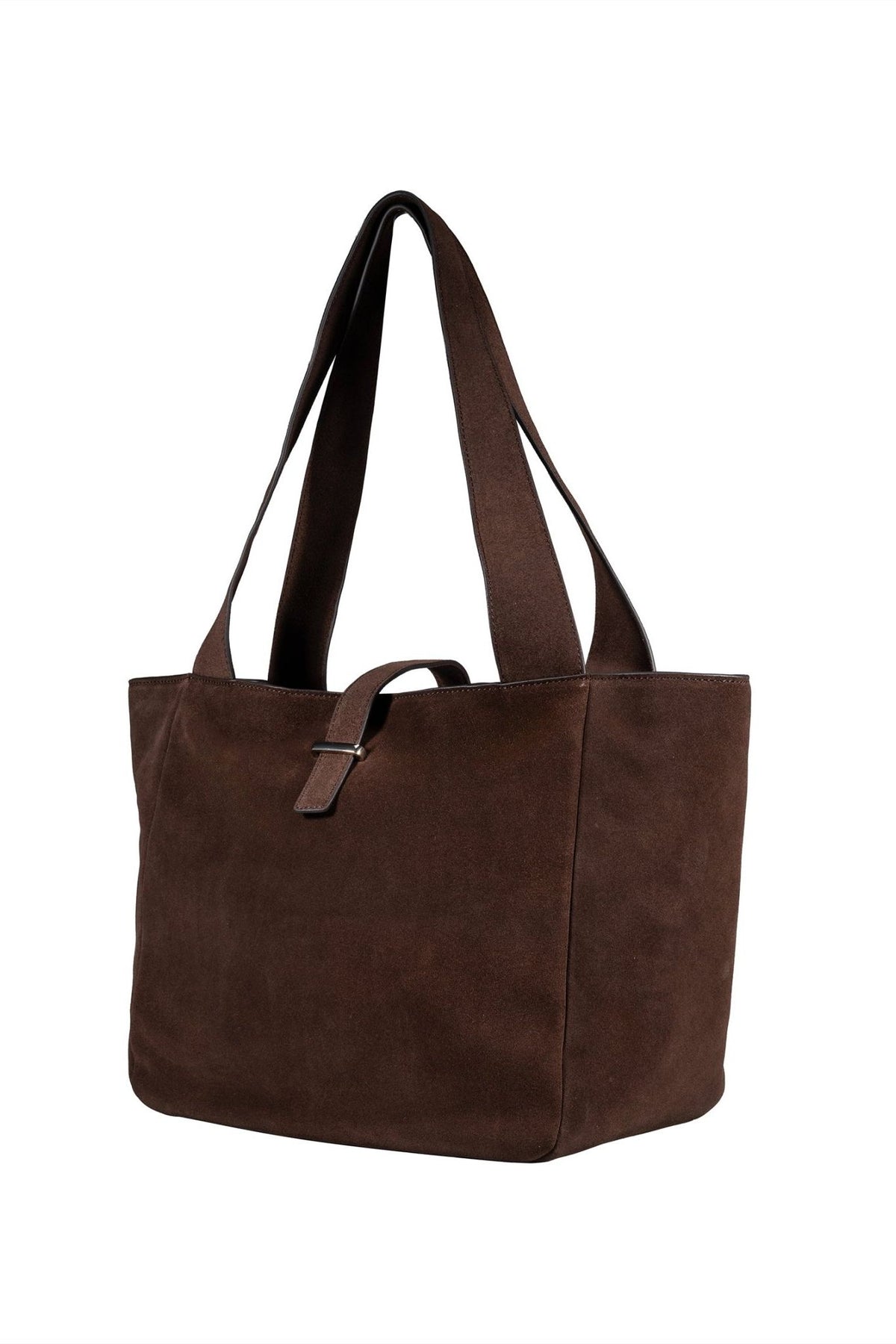 Cove Suede Tote Bag - Brown - Ivy Cove Montecito