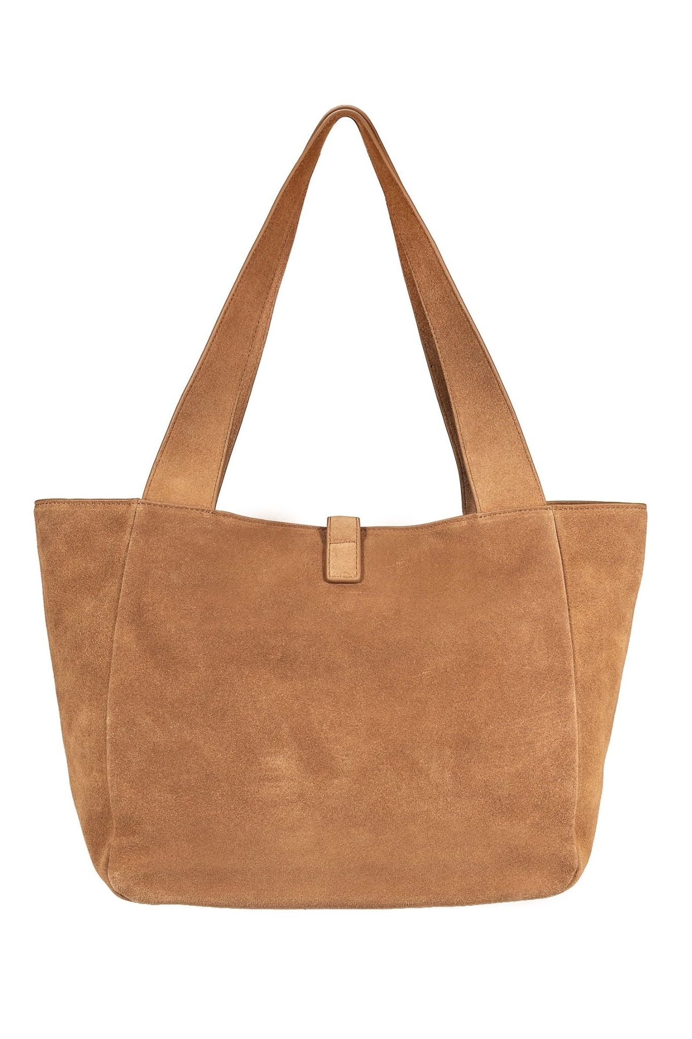 Cove Suede Tote Bag - Cognac - Ivy Cove Montecito