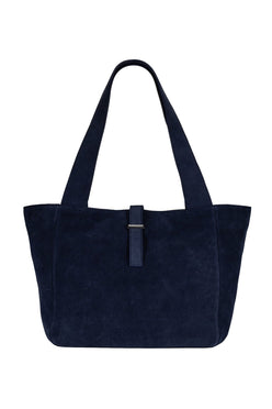 Cove Suede Tote Bag - Navy