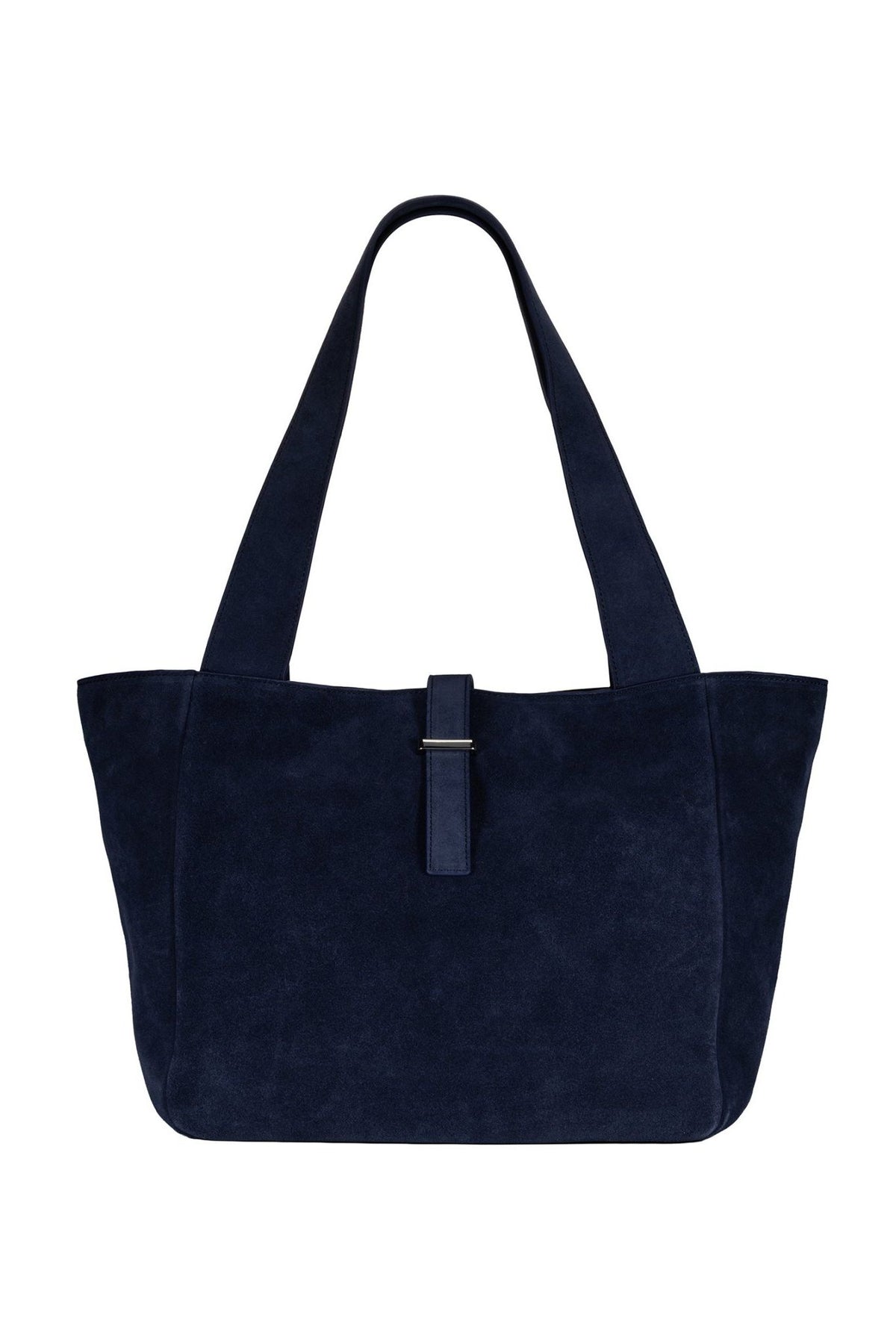 Cove Suede Tote Bag - Navy - Ivy Cove Montecito