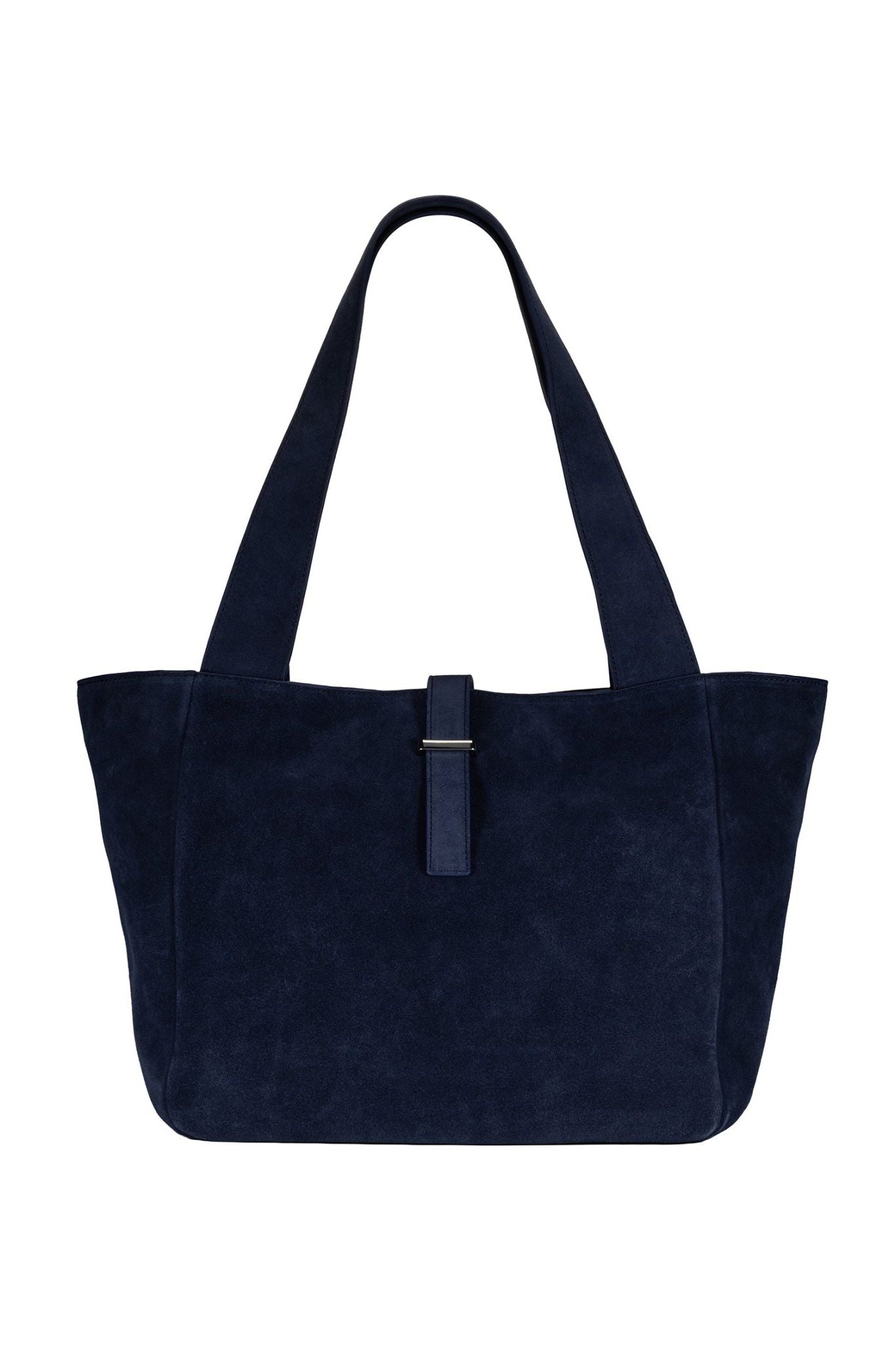 Cove Suede Tote Bag - Navy - Ivy Cove Montecito