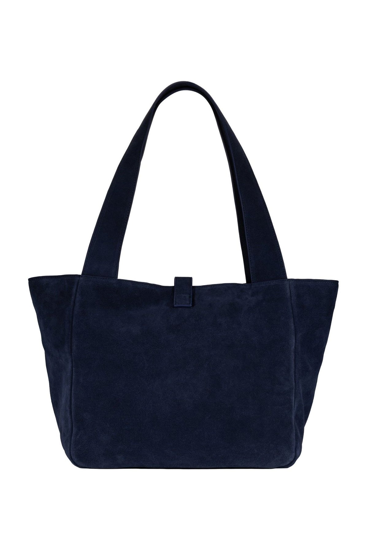 Cove Suede Tote Bag - Navy - Ivy Cove Montecito