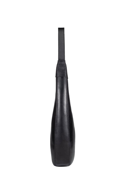 Darien Leather Hobo Bag - Black - Ivy Cove Montecito