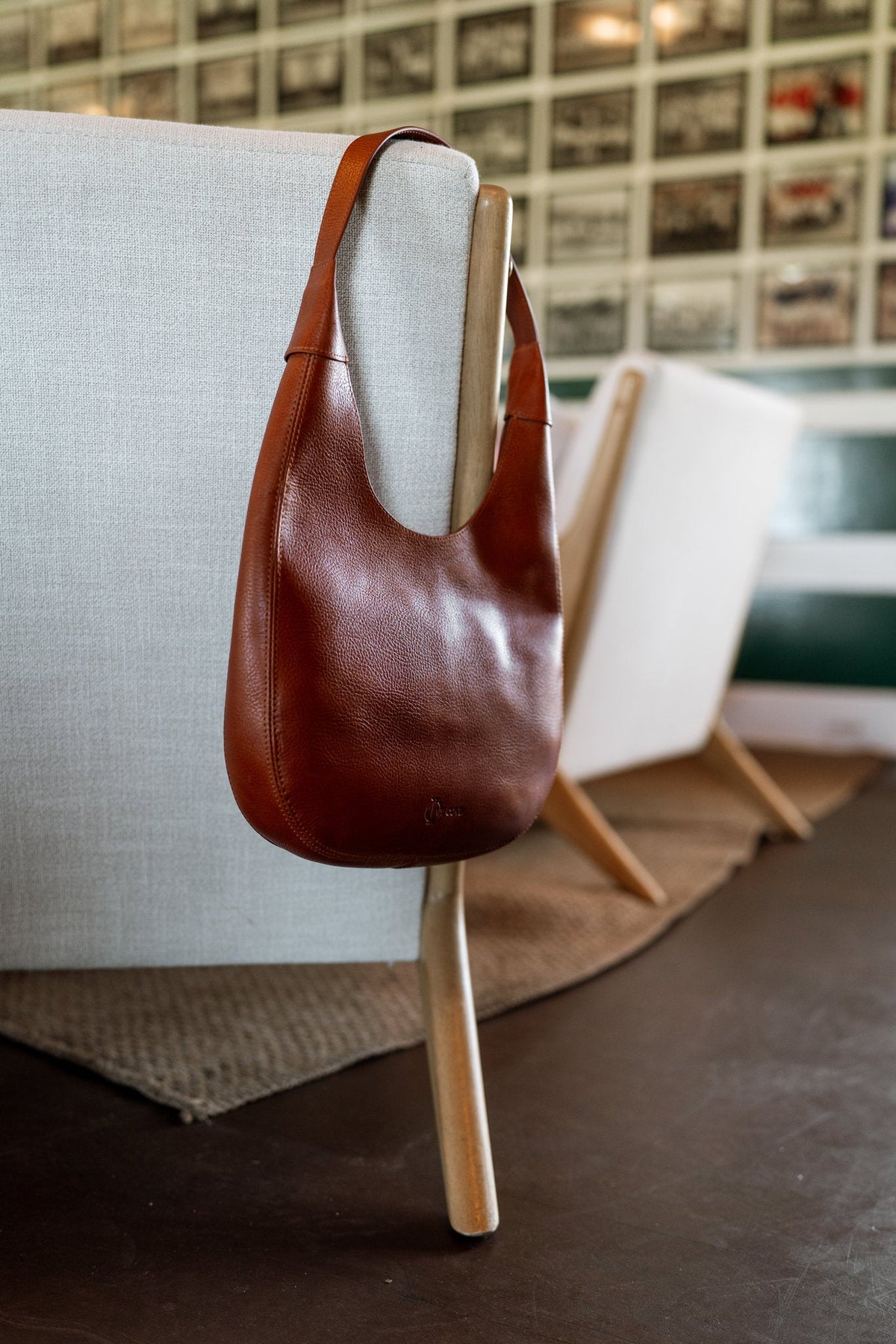 Darien Leather Hobo Bag - Saddle - Ivy Cove Montecito