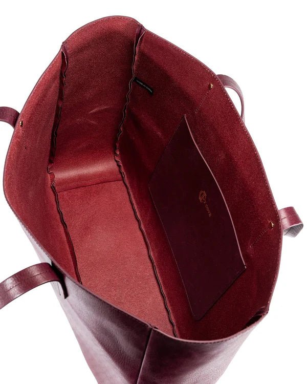 East West Tote - Burgundy - Ivy Cove Montecito