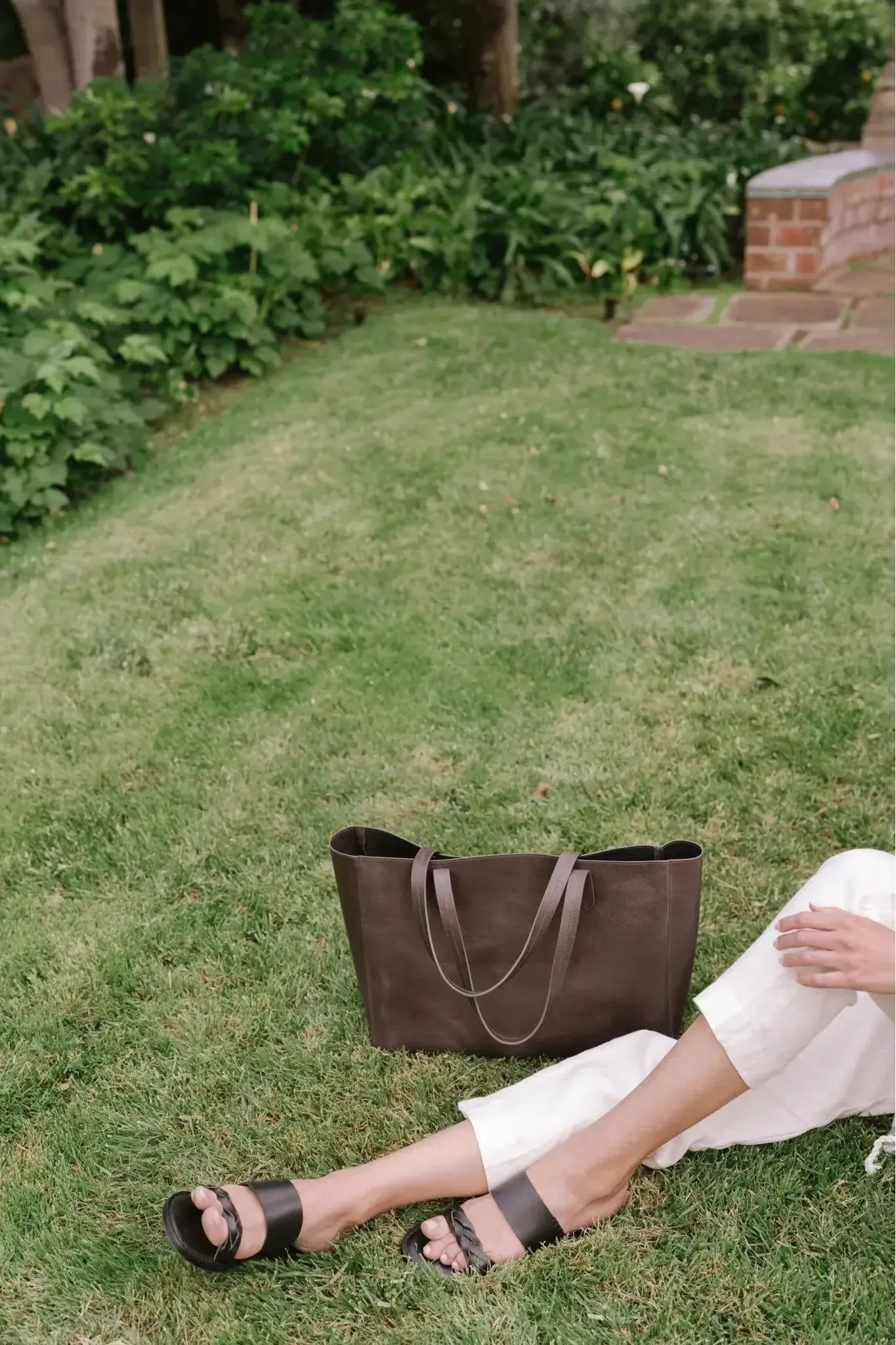 East West Tote - Grey - Ivy Cove Montecito