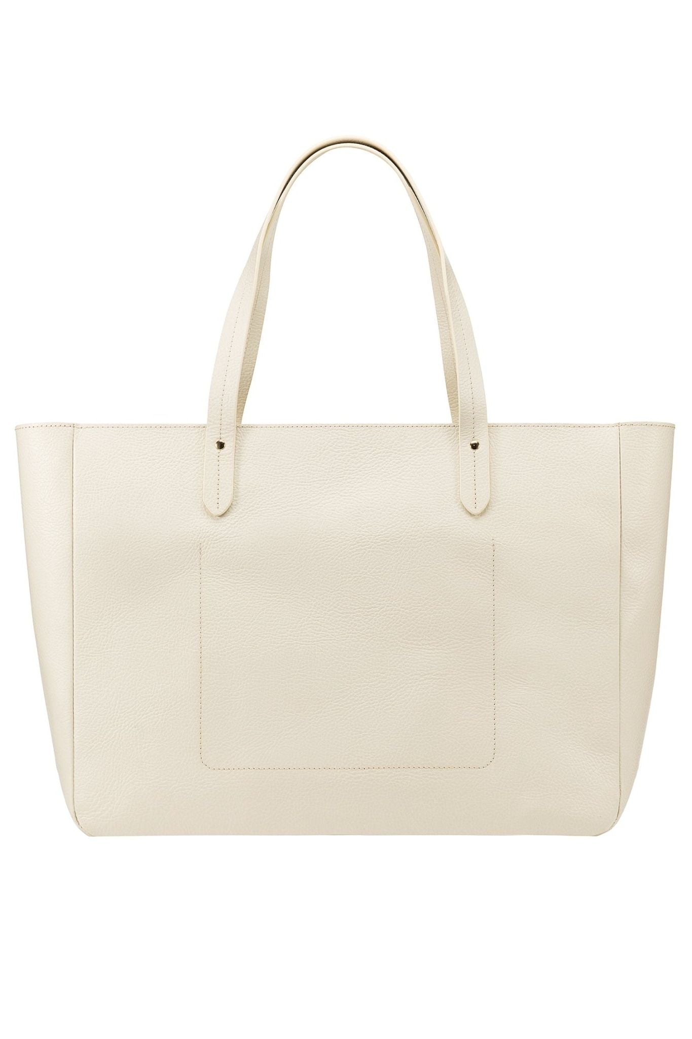 East West Zip Top Leather Tote - Ivy Cove Montecito