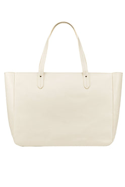 East West Zip Top Leather Tote