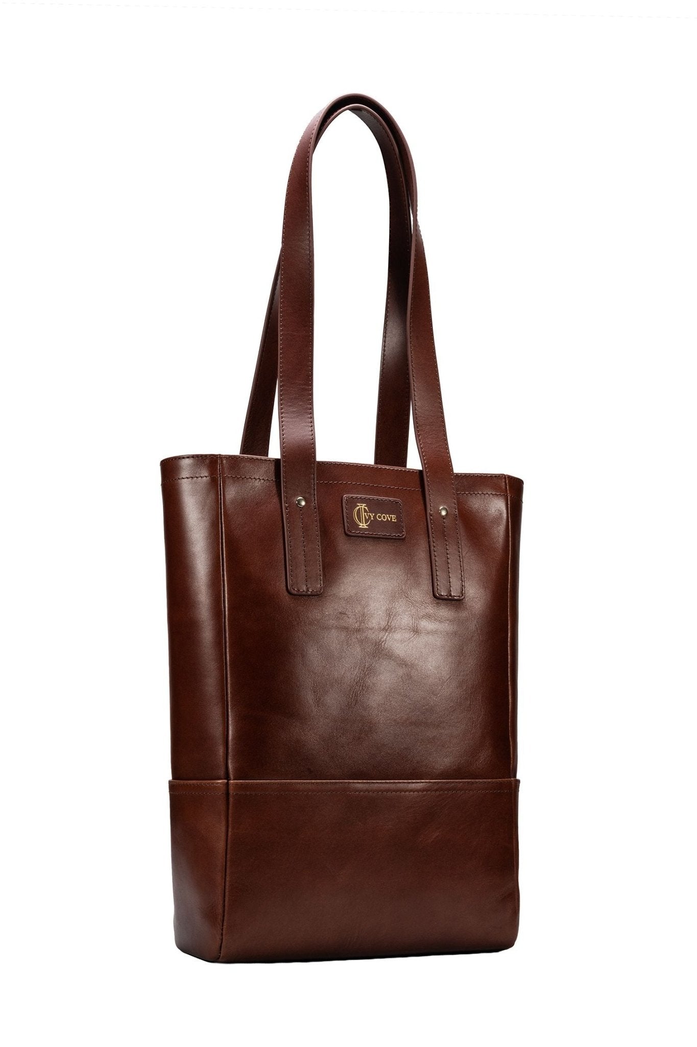 Estate Leather Wine Tote - Ivy Cove Montecito