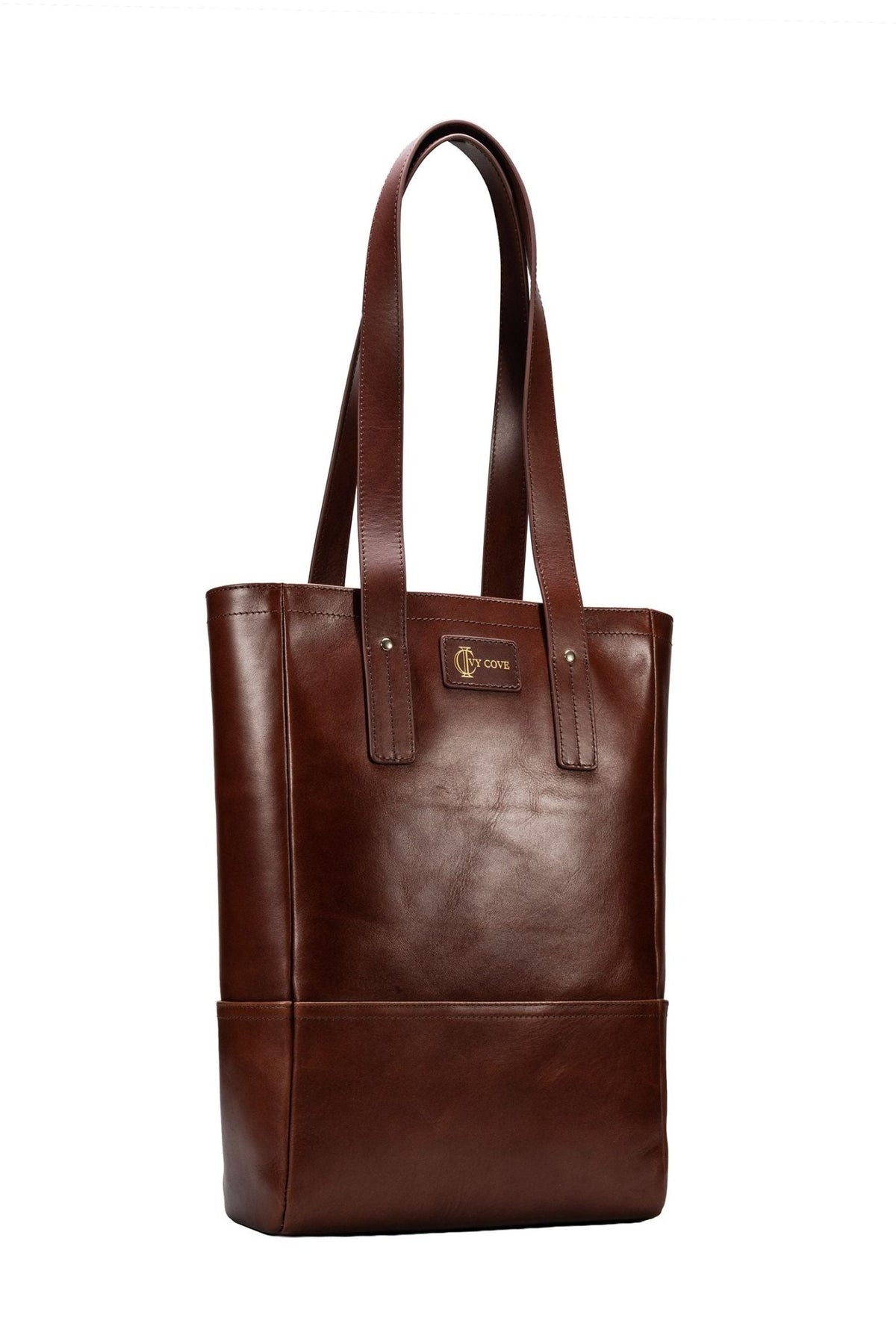 Estate Leather Wine Tote - Ivy Cove Montecito