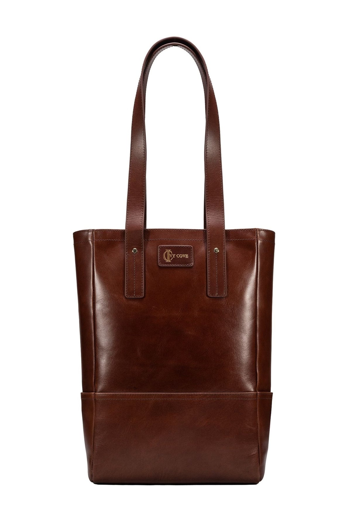 Estate Leather Wine Tote - Ivy Cove Montecito