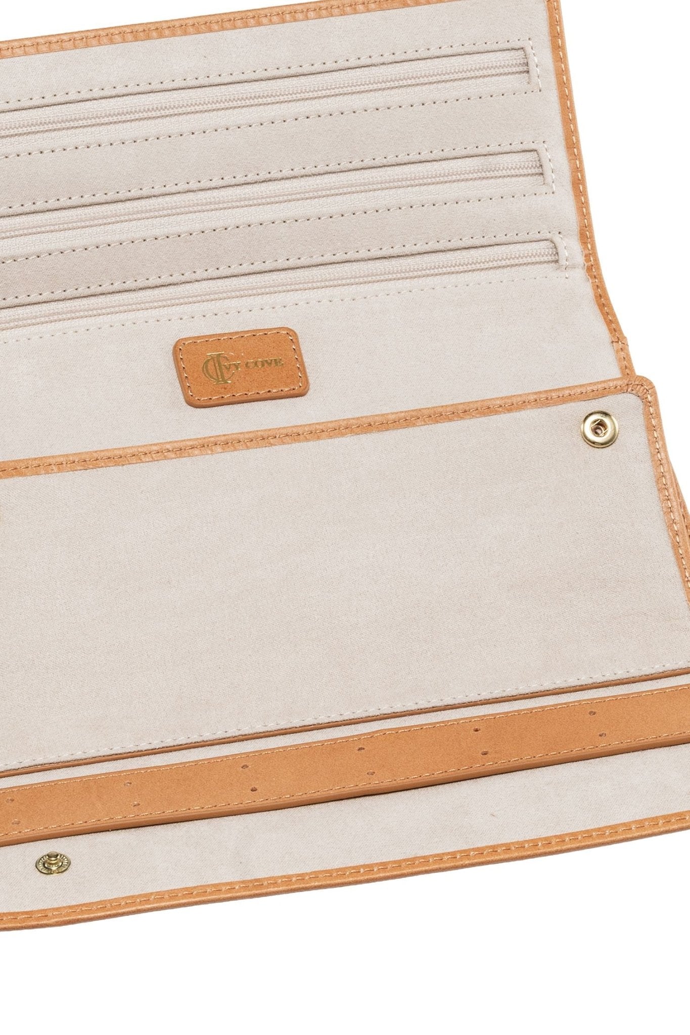 Leather Wrap Jewelry Roll - Ivy Cove Montecito