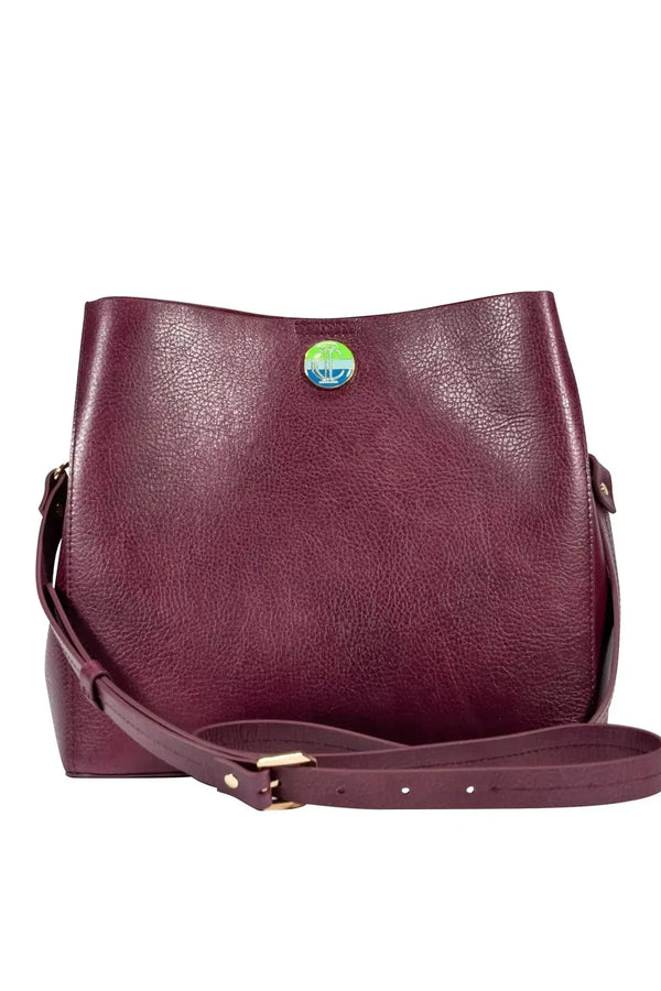 Madison Bucket Bag - Burgundy