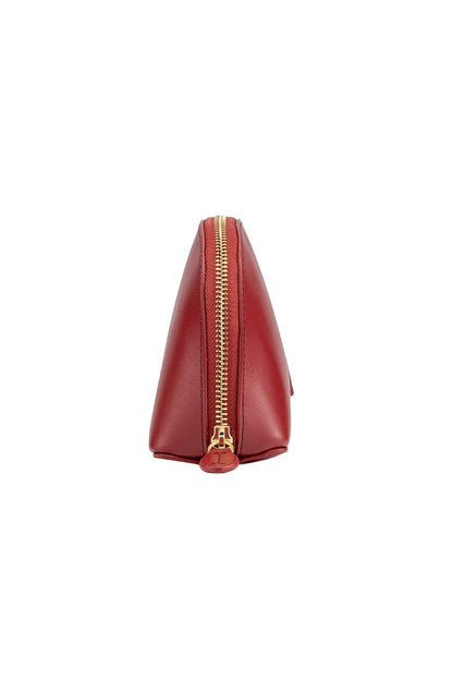 Mesa Leather Cosmetic Bag - Red - Ivy Cove Montecito