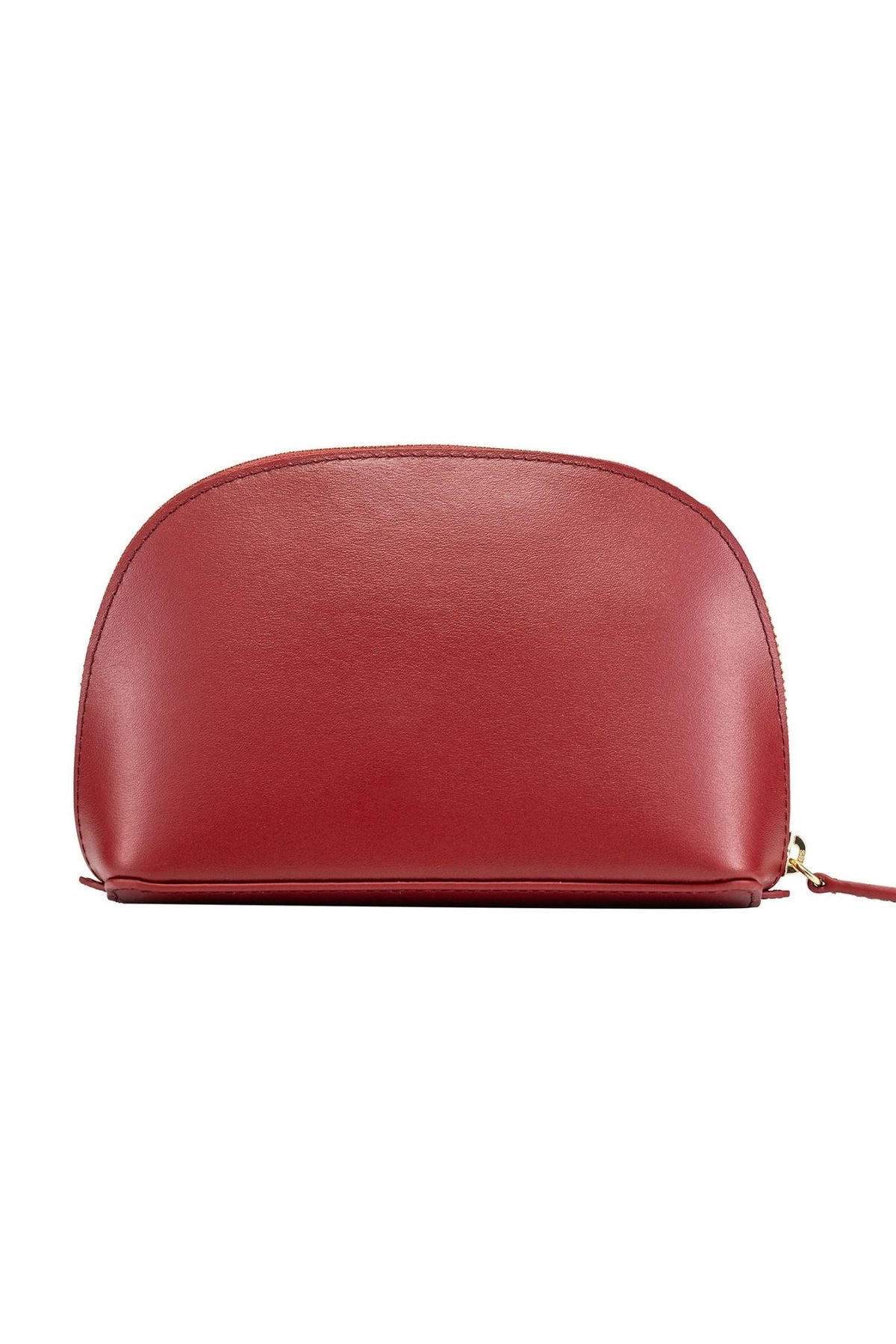 Mesa Leather Cosmetic Bag - Red - Ivy Cove Montecito